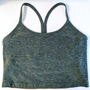 Beyond Yoga Slim Racerback Crop Bra / Tank in Green Spacedye